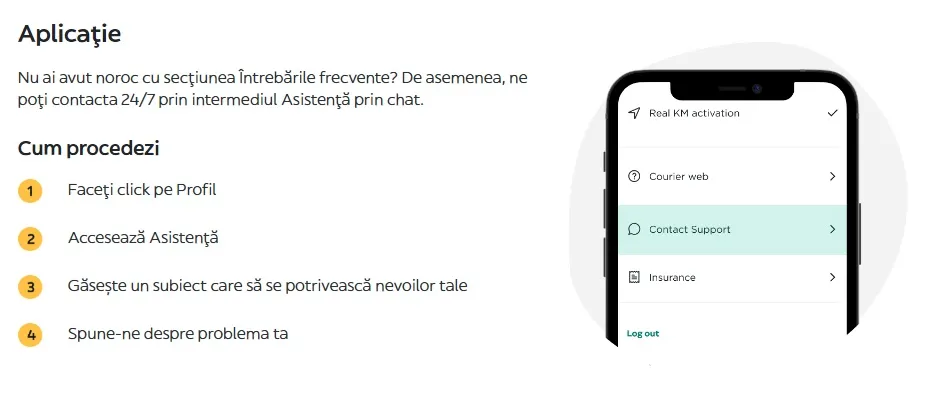 contact glovo pe chat